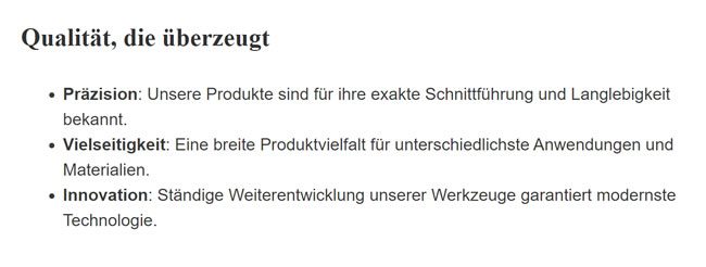 Standard Diamantscheiben für  Wendeburg